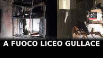 A fuoco la succursale del liceo Gullace del Quadraro