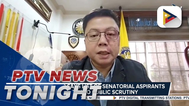 Comelec says list of senatorial aspirants open to public scrutiny