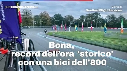 Bona, record dell?ora 'storico' con una bici dell'800