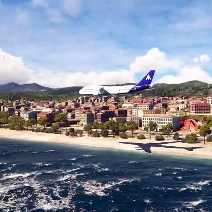 Der Pilot hatte Schwierigkeiten, die Boeing 747 Aeromaritime Airways zu landen