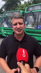 "[...] não são em razão da queima", garante Fabrizzio Muller na entrega da nova frota dos ônibus de Salvador