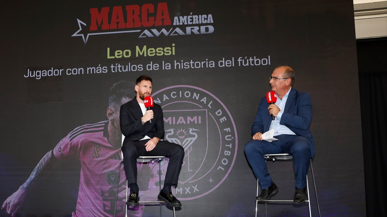 Leo Messi tras recibir el reconocimiento de MARCA: "Pude cumplir todos mis sueños"