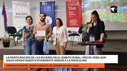 La participación de las mujeres en el ámbito rural creció, pero aún sigue siendo significativamente menor a la masculina