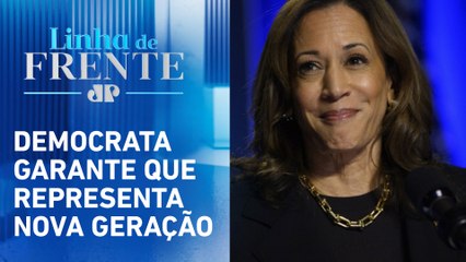 Video herunterladen: Kamala diz que, se vencer as eleições, não será continuação de Biden | LINHA DE FRENTE