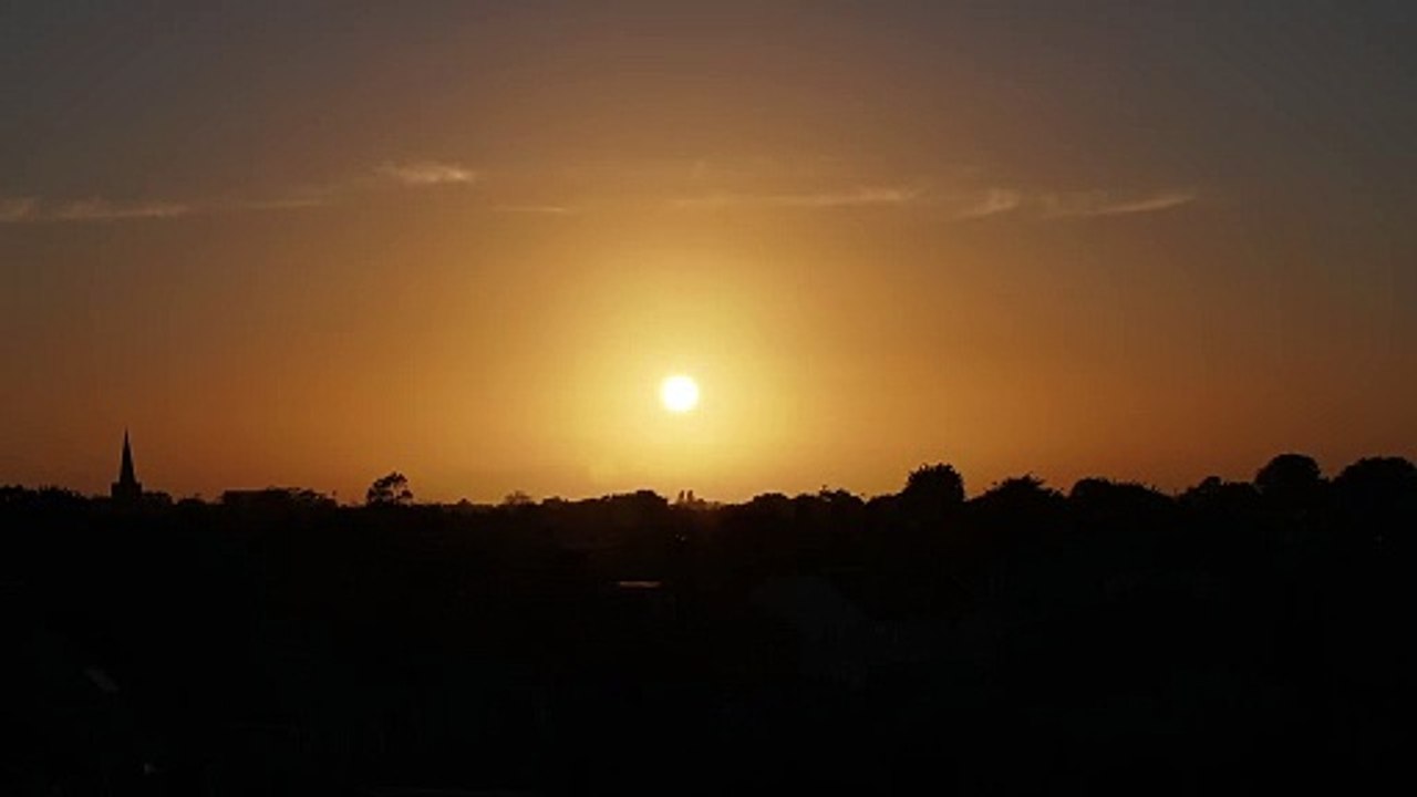 Beautiful sunset over Worthing