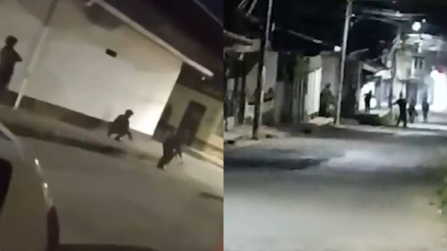 En video | Se registró un nuevo hostigamiento armado contra la estación de Policía de Caloto, Cauca