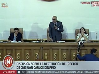 Pdte. AN Jorge Rodríguez: Se le solicitó a Juan Carlos Delpino afectar emisión del primer boletín