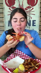This Lobster Roll‼️  Part 2‼️ #seafood #newjersey #father #son #daughter #family #fun #bigjustice #boom