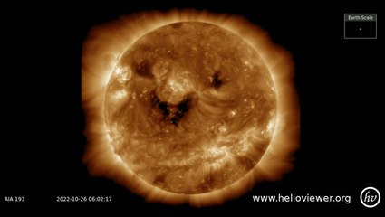 Spacecraft Sees The Sun's 'Sinister Smile' Just In Time For Halloween
