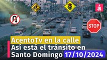 Tránsito en la Av. 27 de Febrero pesado a esta hora. AcentoTv en las calles de Santo Domingo