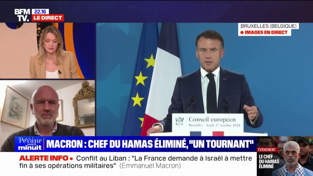 Guillaume Ancel (ancien officier), sur la mort de Yahya Sinouar: C'est un succès pour Israël, mais c'est l'arbre qui cache la forêt, parce que dans la réalité, le Hamas n'est jamais éliminé