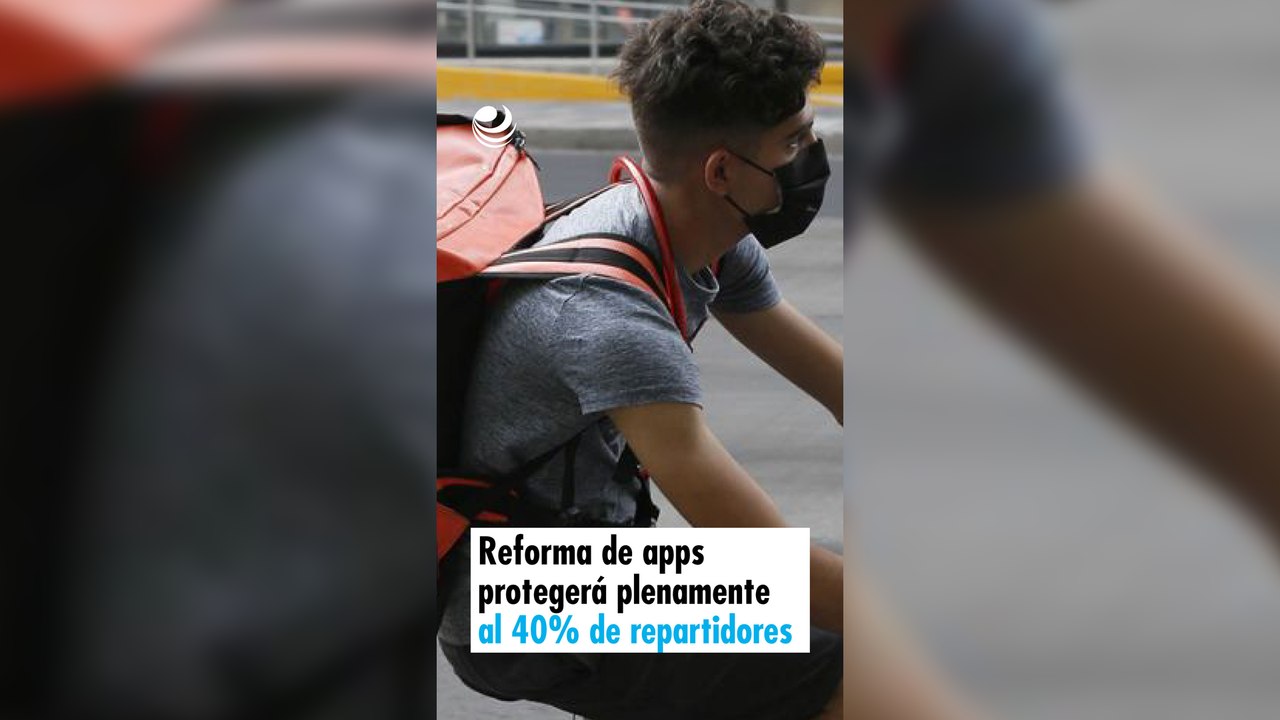 Reforma de apps protegerá plenamente al 40% de los repartidores