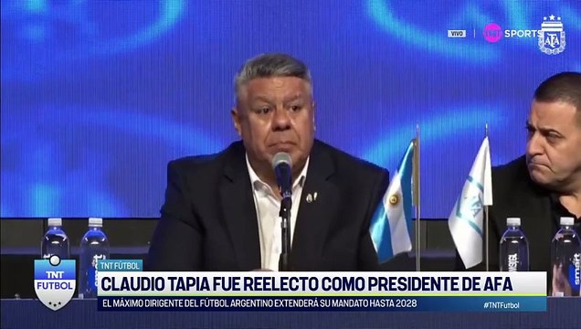 La palabra de Claudio Chiqui Tapia, luego haber sido reelecto como presidente de la AFA