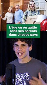 L'âge où on part de chez ses parents par pays #pays