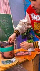 Head in a Jar Prank!  #123gofood #halloween #pranks #school #comedy