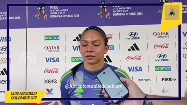 Coupe du Monde Féminine U17 République Dominicaine #A : Luis Agudelo Esto (gardienne de la Colombie) C'est une coupe du Monde, tous les matchs sont des finales