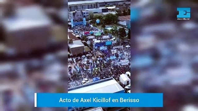 Desde el aire | El acto de Axel Kicillof en Berisso