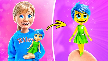 DIY Joy and Riley Doll  *INSIDE OUT 2 Doll Makeover*