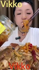 Eating Challenge (1kg ramen, 14 half eggs, 6 chicken leg pieces) | #asmr