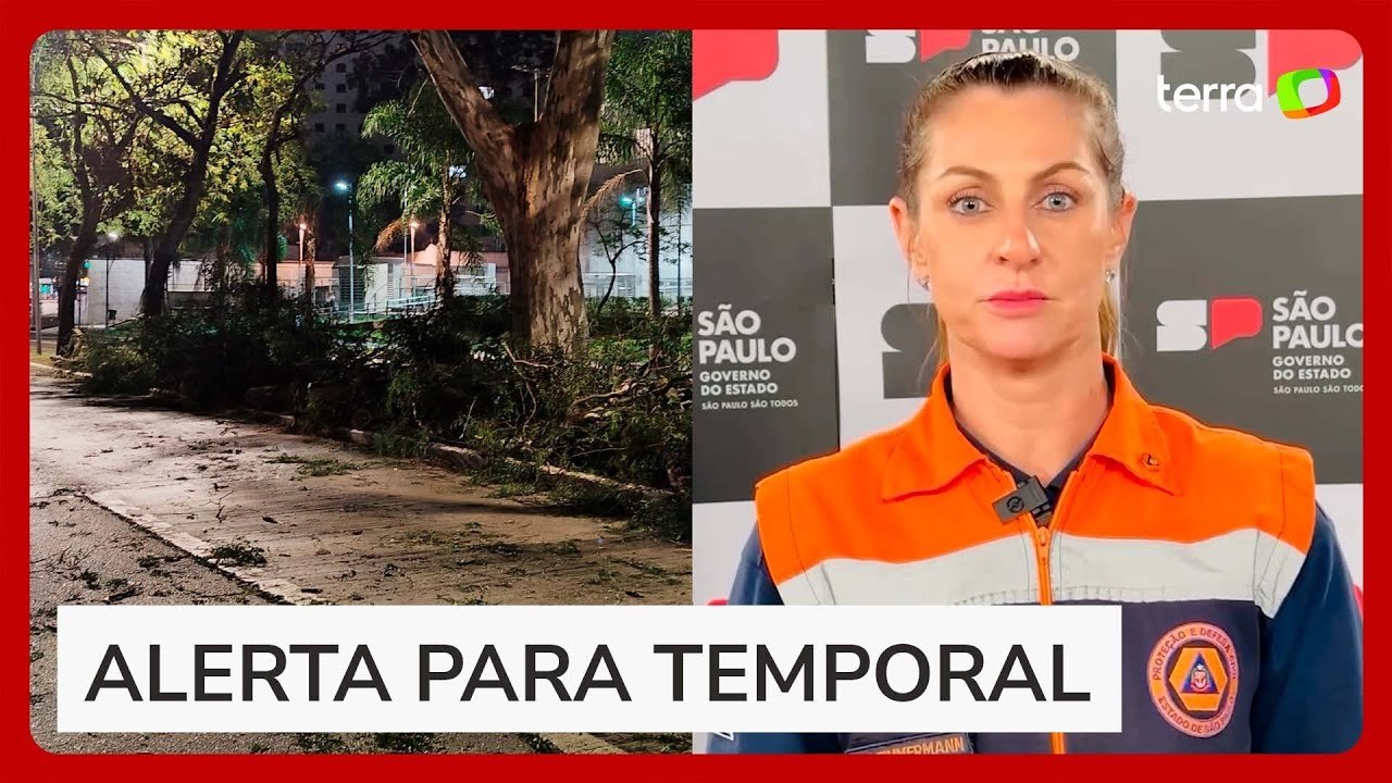 Defesa Civil emite alerta para chuvas e ventos...