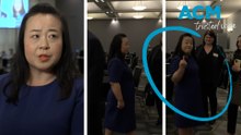 'Are you finished?' Elizabeth Lee flips bird after tense exchange with journalist