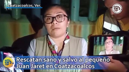Rescatan sano y salvo al pequeño Juan Jaret en Coatzacoalcos; en este lugar lo abandonaron