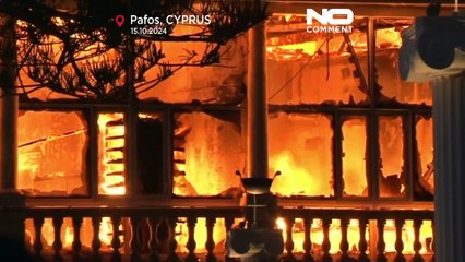 قبرص: حريق في بافوس يتسبب في تدمير جزء من مبنى تاريخي يعود إلى 1911