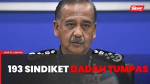 193 sindiket dadah tumpas, 612 ahli ditahan