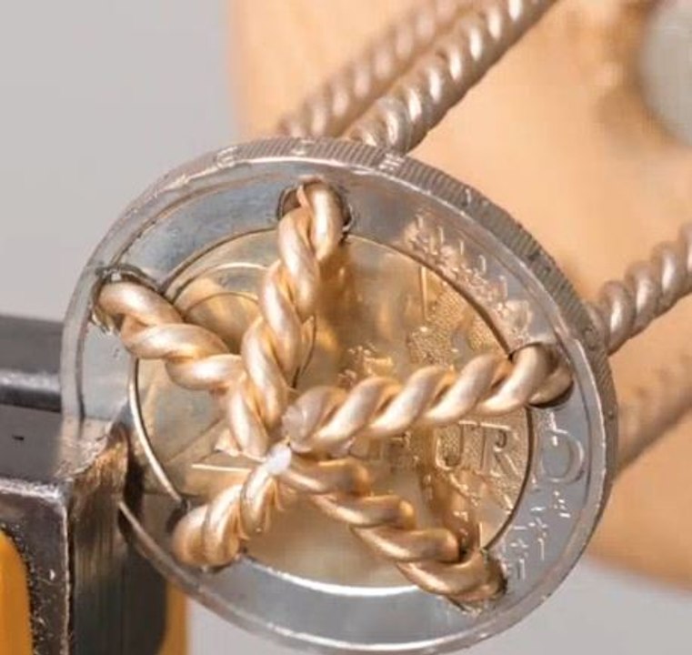 Magical transformation of a coin & wires!