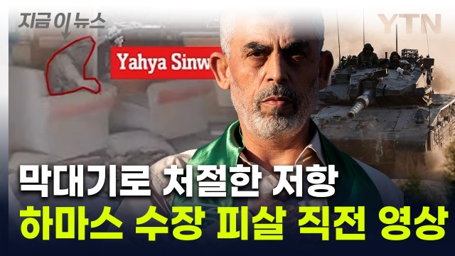 풋내기 군인들에 잡힌 거물...'하마스' 신와르 최후의 저항 [지금이뉴스] / YTN