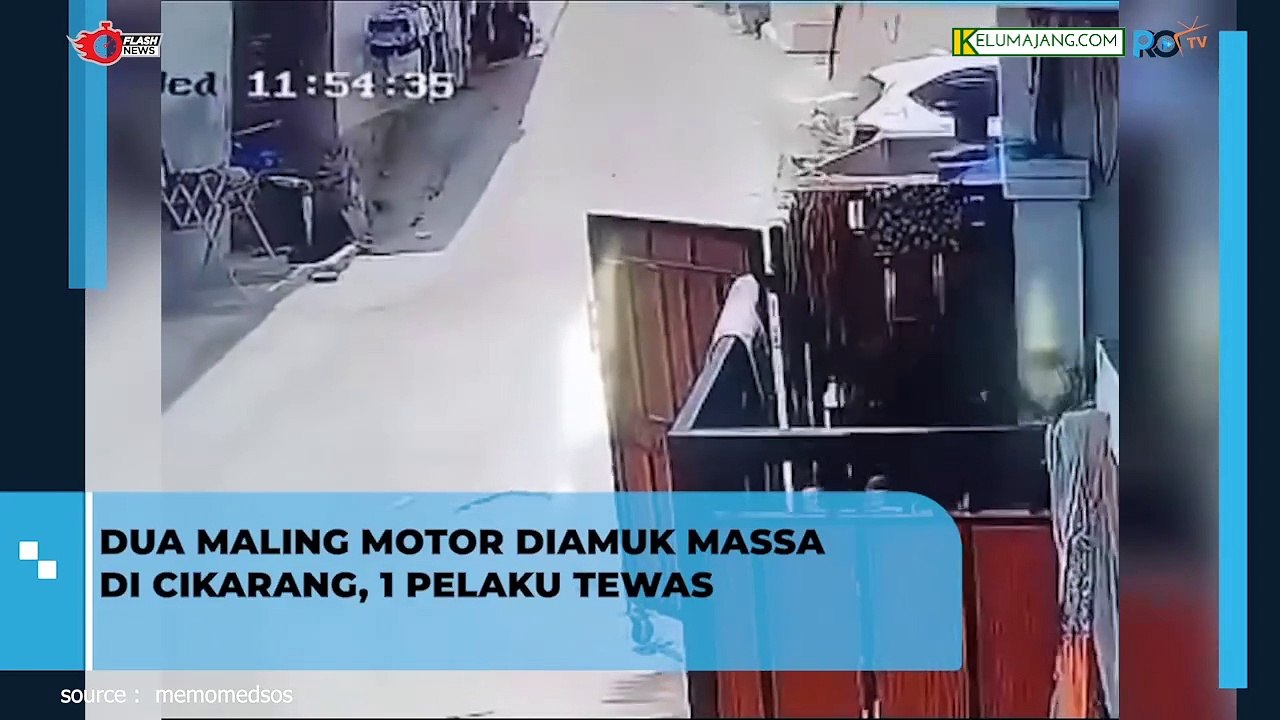 Dua Maling Motor Diamuk Massa di Cikarang, 1 Pelaku Tewas