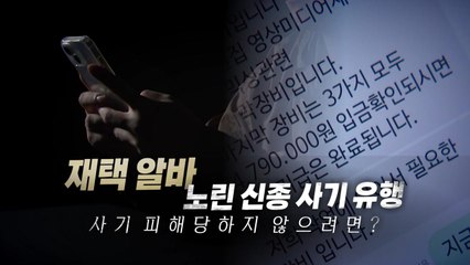 [영상] "재택 알바하실래요?"...'신종 사기' 당하지 않으려면? / YTN