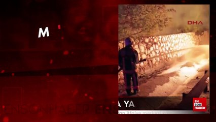 Mersin'de seyir halindeki tırda yangın çıktı