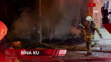 İstanbul'da yatak imalathanesinde yangın çıktı