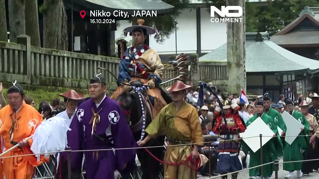 No Comment : éblouissant spectacle de tir à l'arc à cheval au sanctuaire Nikko Toshogu