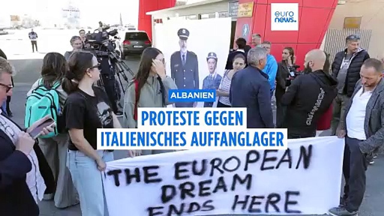 Proteste gegen italienische Auffanglager in Albanien