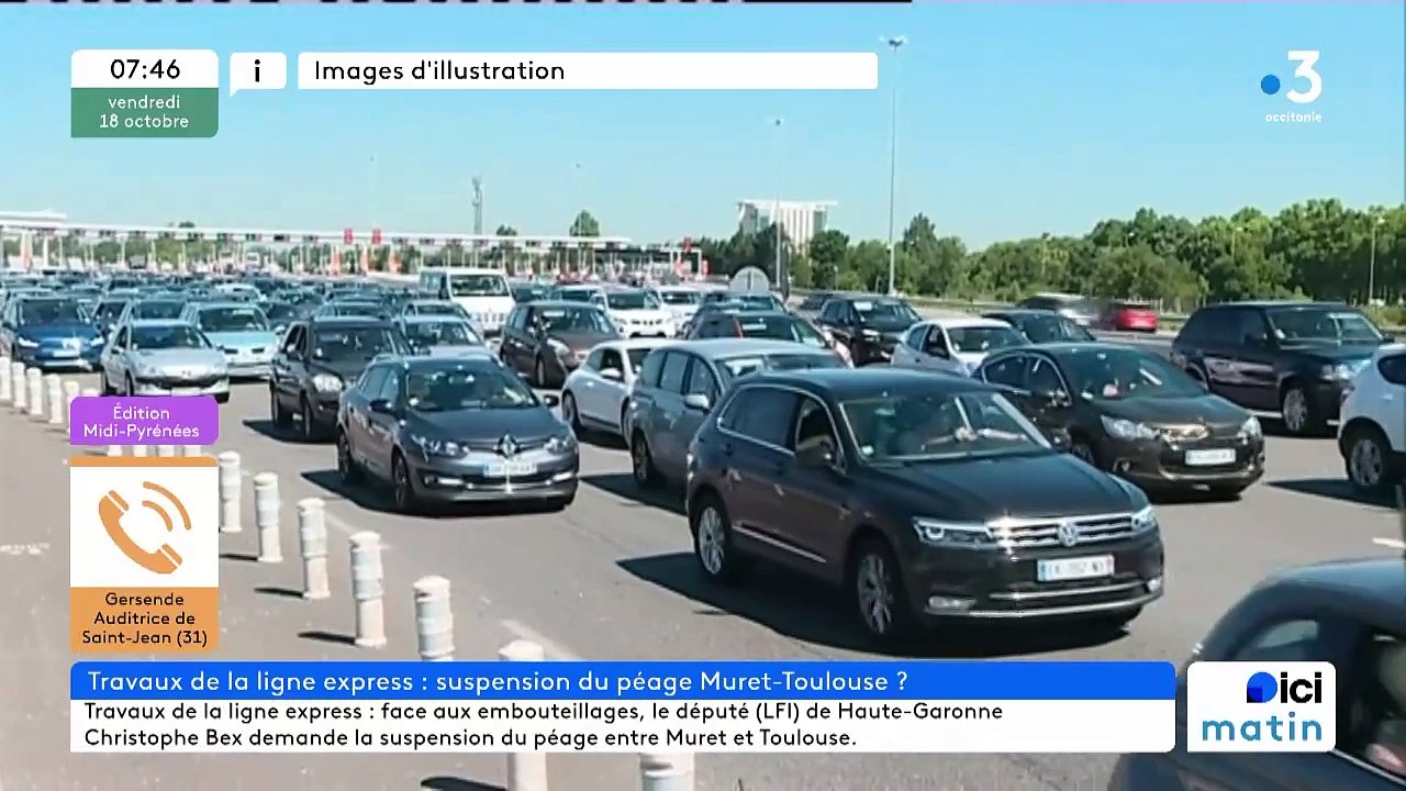 Travaux entre Muret et Toulouse : un député demande la gratuité de l'autoroute A64