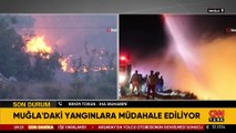 Muğla’daki yangınlar! Müdahale ediliyor…