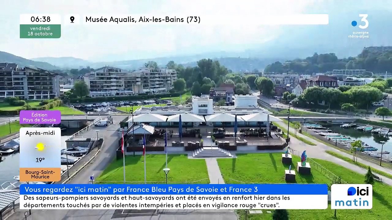 18/10/2024 ICI Matin France Bleu Pays de Savoie en vidéo Vidéo