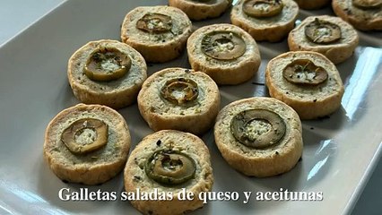 Galletas saladas de queso y aceitunas Enrique Sánchez