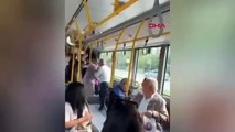 Otobüs şoförü ile yolcunun 'Durakta durmadın' kavgası