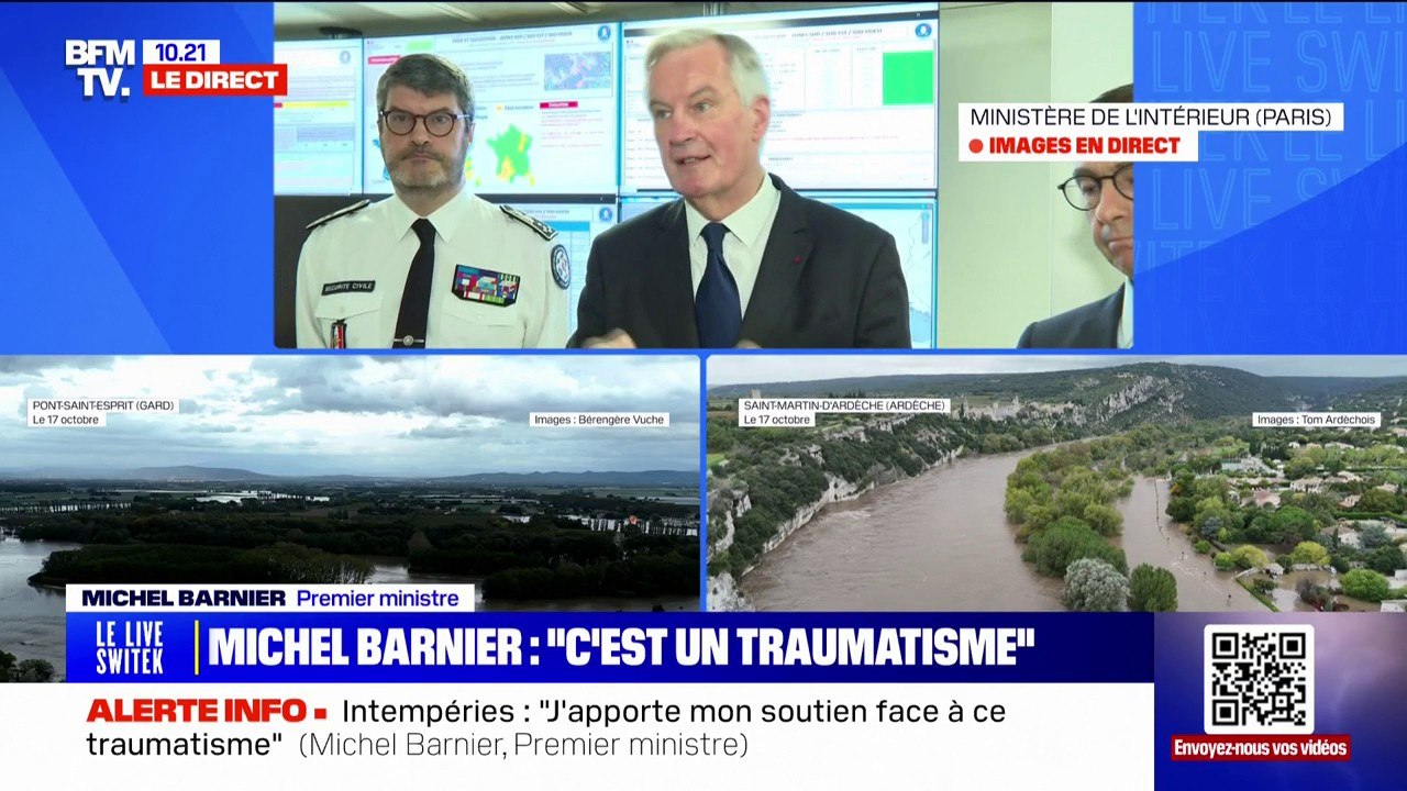 Michel Barnier: "Avec le réchauffement climatique, on doit se préparer à faire face à des catastrophes de plus en plus souvent"