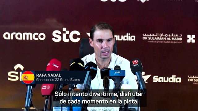 Rafa Nadal: Intento disfrutar de que estoy jugando una de las últimas veces como profesional