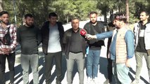 Fernas maden işçileri müzakere için toplandı: İşçi heyeti maden ocağının önünde