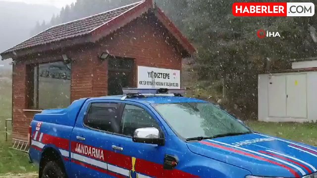 Ilgaz Dağı'nda Kar Yağışı Etkisini Sürdürüyor