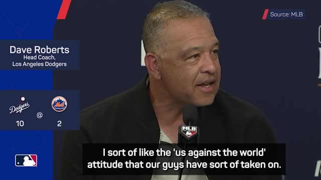 Roberts focused with Dodgers one win away from World Series