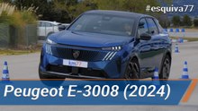 Peugeot E-3008 2024 - Maniobra de esquiva (moose test) y eslalon | km77.com