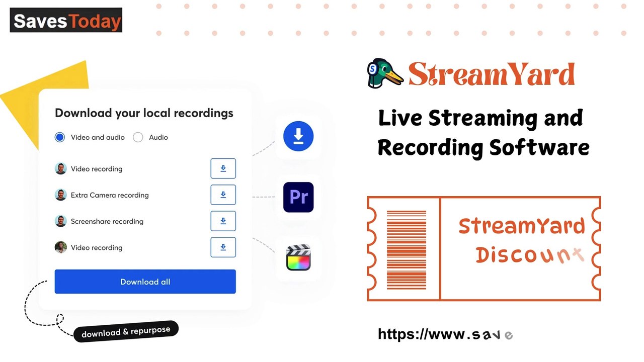 Unlock Huge Savings with Our StreamYard Discount Code! video Dailymotion