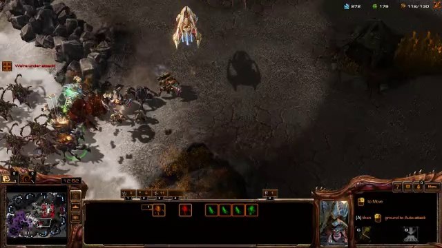 [StarCraft 2] No.0290 Great-Level ZERG v.s Hard A.I, LOSS [2-Base Ravager-Ling Attack with Spire Control-Plan]