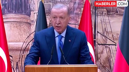 Ortak basında toplantısında Almanya Başkanı'nın sözleri Cumhurbaşkanı Erdoğan'ı kızdırdı